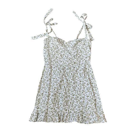 Reformation Desiree Linen Dress Ivy - Picture 2 of 11